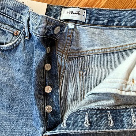 NWT AGolde 90s Pinch High Rise Straight Jeans Size 30 - Picture 8 of 16